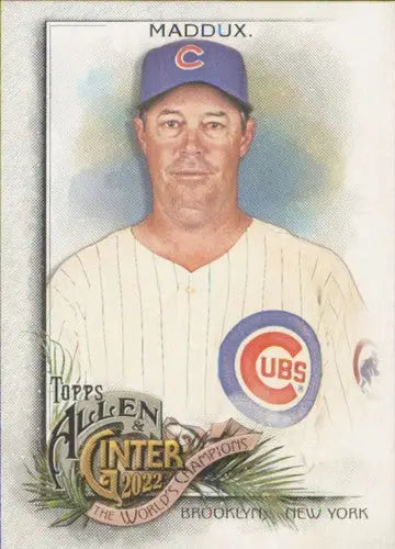 Original gloss 2022 Topps Allen and Ginter Greg Maddux baseball card NM-MT Cubs