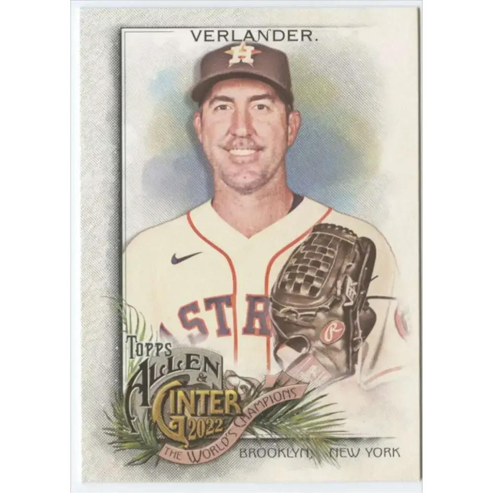 2022 Topps Allen and Ginter #51 Justin Verlander NM-MT Houston Astros Baseball Card - Baseball Card Single