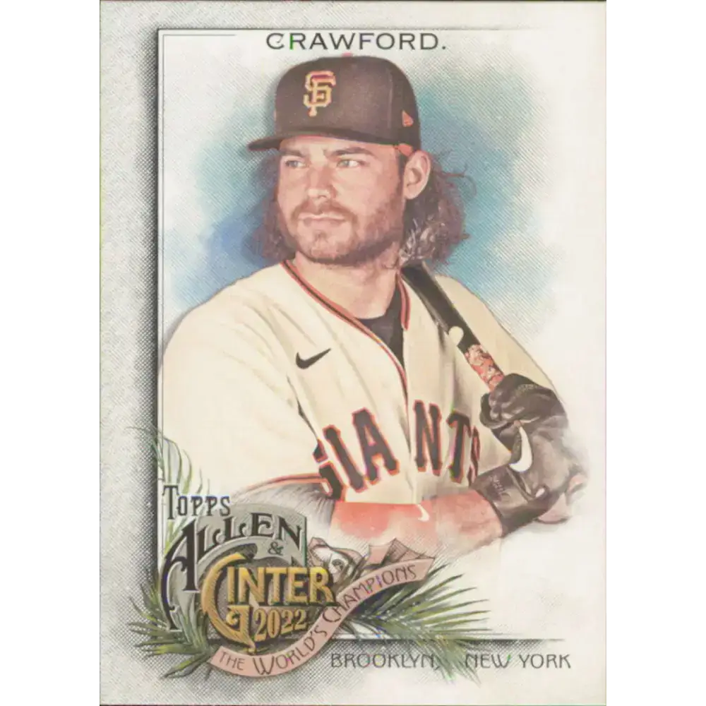 2022 Topps Allen and Ginter #52 Brandon Crawford NM-MT San Francisco Giants Baseball Card - Baseball Card Single