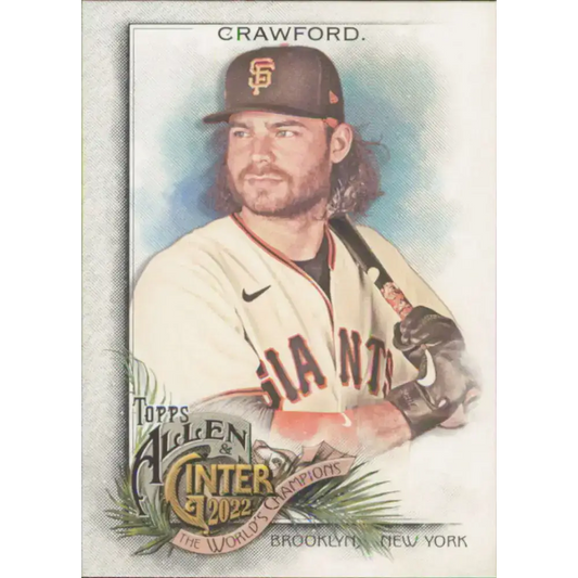 2022 Topps Allen and Ginter #52 Brandon Crawford NM-MT San Francisco Giants Baseball Card - Baseball Card Single
