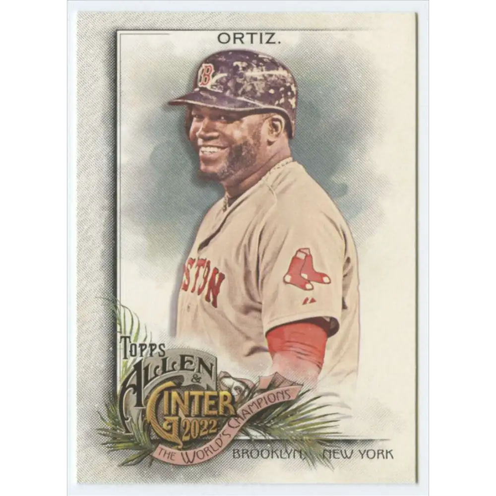 2022 Topps Allen and Ginter #82 David Ortiz NM-MT Boston Red Sox Baseball Card  Image 1