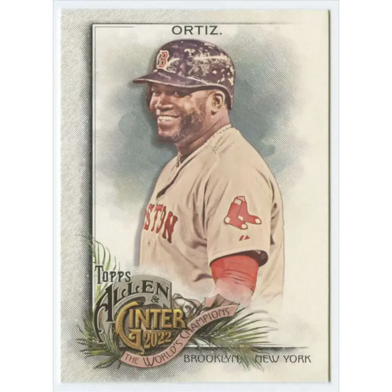 2022 Topps Allen and Ginter #82 David Ortiz NM-MT Boston Red Sox Baseball Card - Baseball Card Single