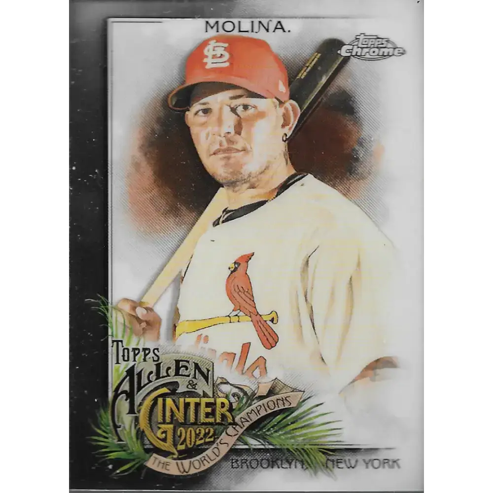 2022 Topps Allen and Ginter Chrome #1 Yadier Molina NM-MT St. Louis Cardinals Baseball Card - Baseball Card Single