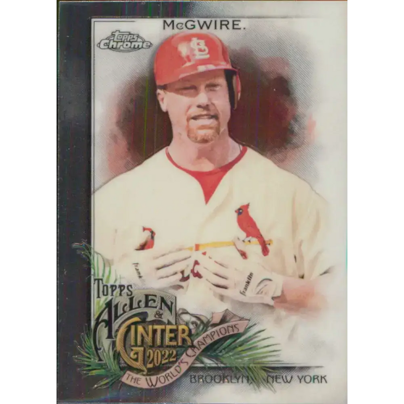 2022 Topps Allen and Ginter Chrome #102 Mark McGwire NM-MT St. Louis Cardinals Baseball Card - Baseball Card Single