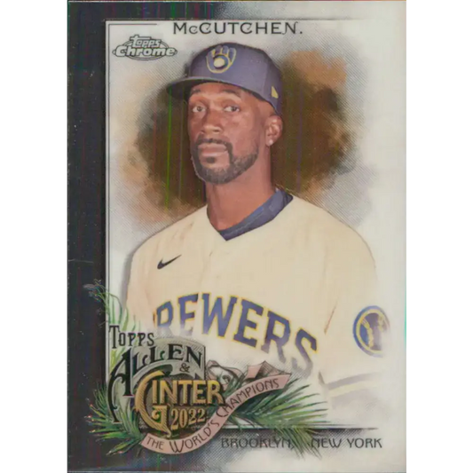 2022 Topps Allen and Ginter Chrome #105 Andrew McCutchen NM-MT Milwaukee Brewers Baseball Card - Baseball Card Single