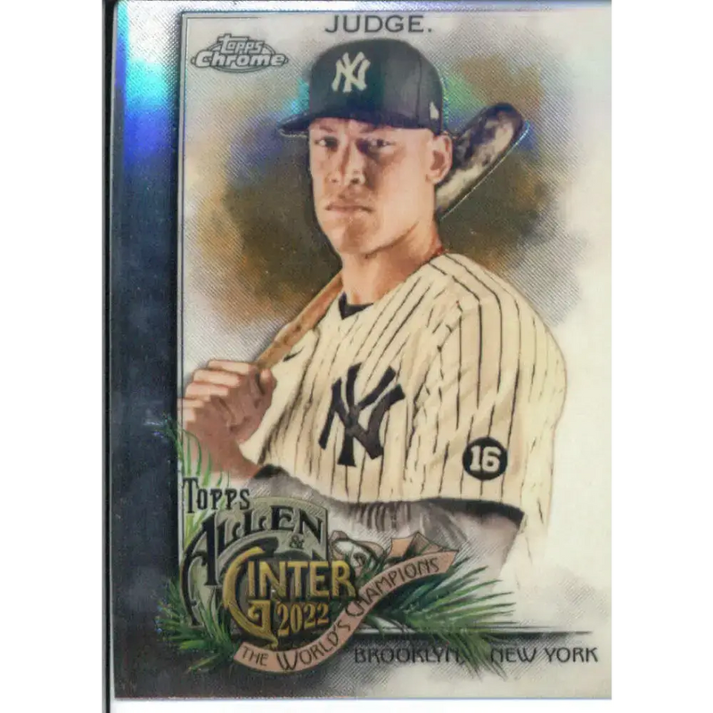 2022 Topps Allen and Ginter Chrome #11 Aaron Judge NM-MT New York Yankees Baseball Card - Baseball Card Single