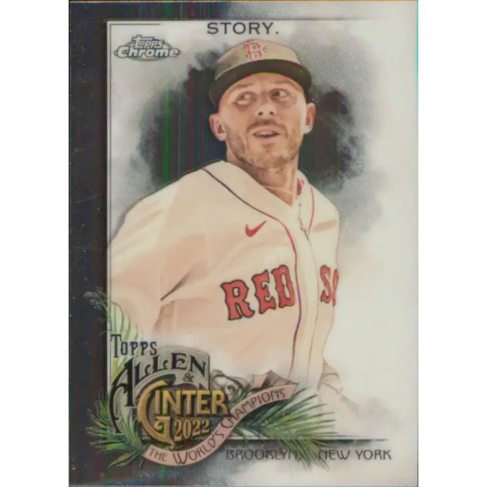 2022 Topps Allen and Ginter Chrome #118 Trevor Story NM-MT Boston Red Sox Baseball Card - Baseball Card Single