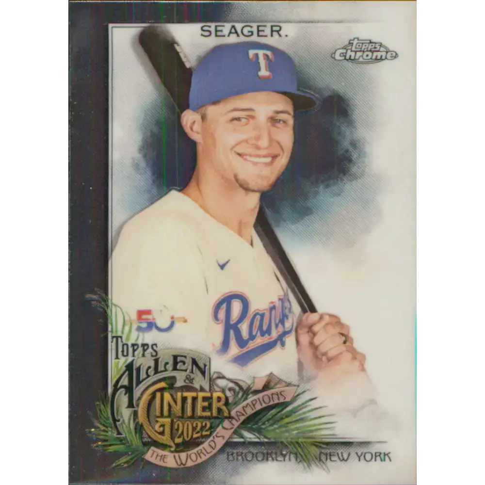 2022 Topps Allen and Ginter Chrome #119 Corey Seager NM-MT Texas Rangers Baseball Card - Baseball Card Single