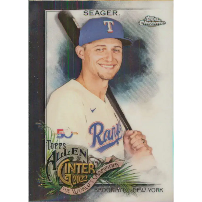2022 Topps Allen and Ginter Chrome #119 Corey Seager NM-MT Texas Rangers Baseball Card - Baseball Card Single