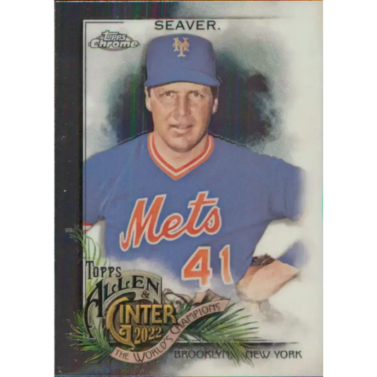 2022 Topps Allen and Ginter Chrome #126 Tom Seaver NM-MT New York Mets Baseball Card - Baseball Card Single