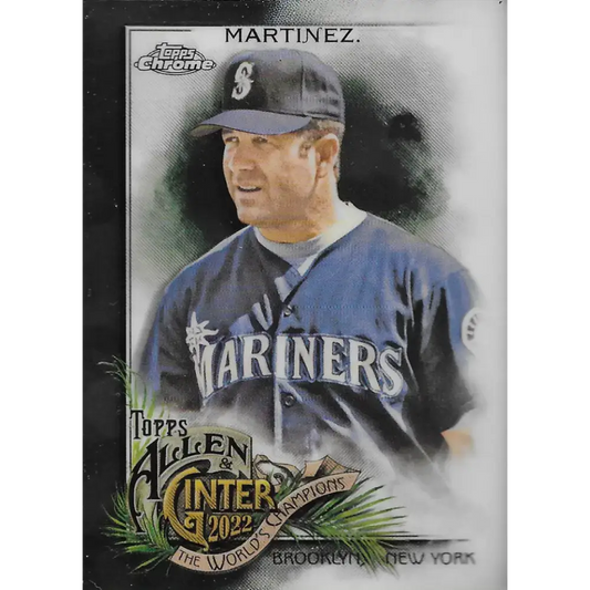 2022 Topps Allen and Ginter Chrome #127 Edgar Martinez NM-MT Seattle Mariners Baseball Card - Baseball Card Single
