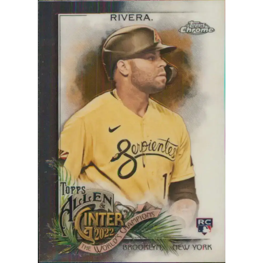 2022 Topps Allen and Ginter Chrome #157 Emmanuel Rivera NM-MT RC Rookie Arizona Diamondbacks Baseball Card - Baseball