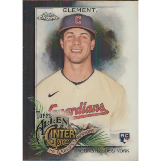 2022 Topps Allen and Ginter Chrome #172 Ernie Clement NM-MT RC Rookie Cleveland Guardians Baseball Card - Baseball Card