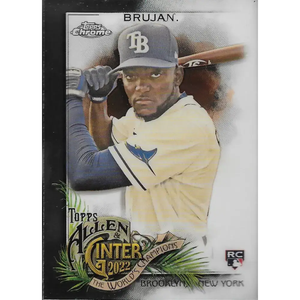 2022 Topps Allen and Ginter Chrome #177 Vidal Brujan NM-MT RC Rookie Tampa Bay Rays Baseball Card - Baseball Card Single