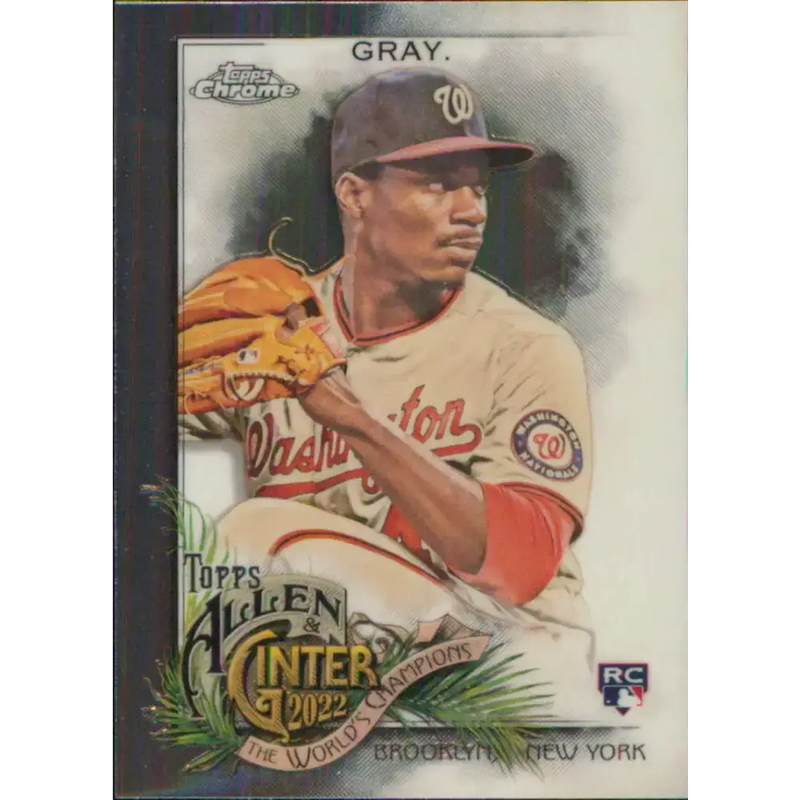 2022 Topps Allen and Ginter Chrome #179 Josiah Gray NM-MT RC Rookie Washington Nationals Baseball Card - Baseball Card
