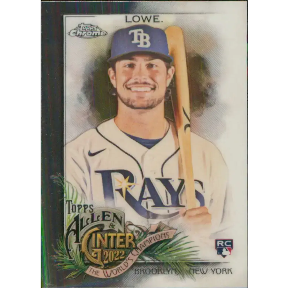 2022 Topps Allen and Ginter Chrome #196 Josh Lowe NM-MT RC Rookie Tampa Bay Rays Baseball Card - Baseball Card Single