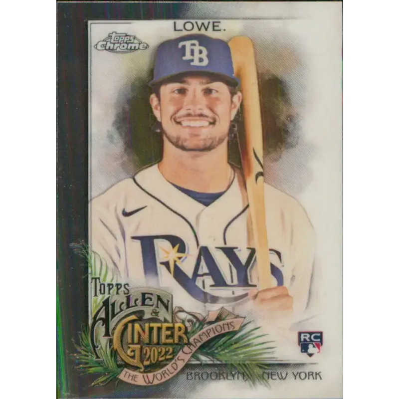 2022 Topps Allen and Ginter Chrome #196 Josh Lowe NM-MT RC Rookie Tampa Bay Rays Baseball Card - Baseball Card Single