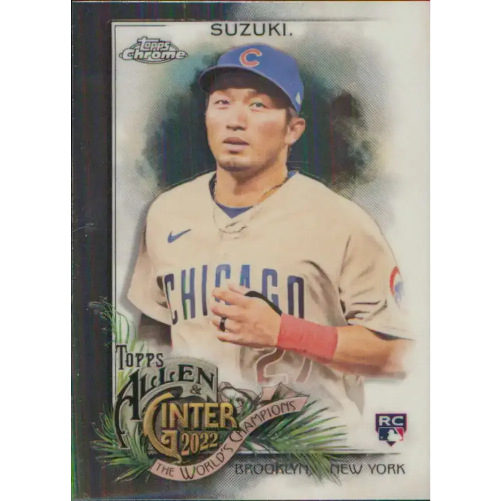 2022 Topps Allen and Ginter Chrome #235 Seiya Suzuki NM-MT RC Rookie Chicago Cubs Baseball Card - Baseball Card Single