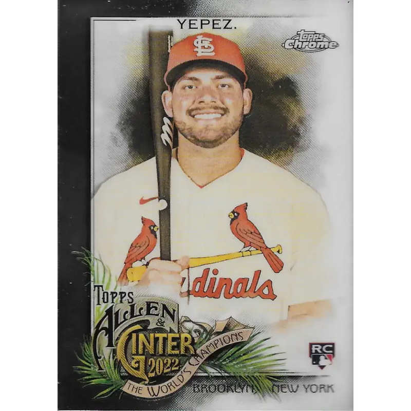 2022 Topps Allen and Ginter Chrome #238 Juan Yepez NM-MT RC Rookie St. Louis Cardinals Baseball Card - Baseball Card