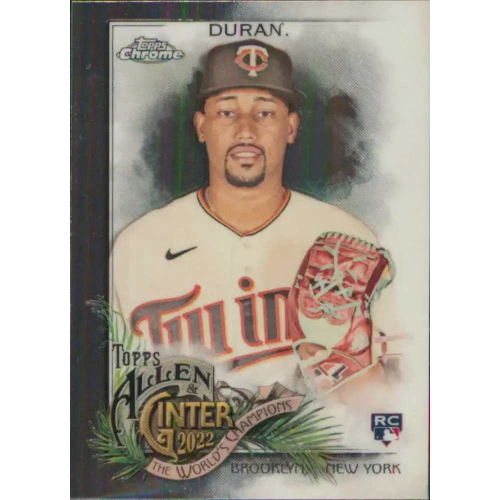 2022 Topps Allen and Ginter Chrome #245 Jhoan Duran NM-MT RC Rookie Minnesota Twins Baseball Card - Baseball Card Single