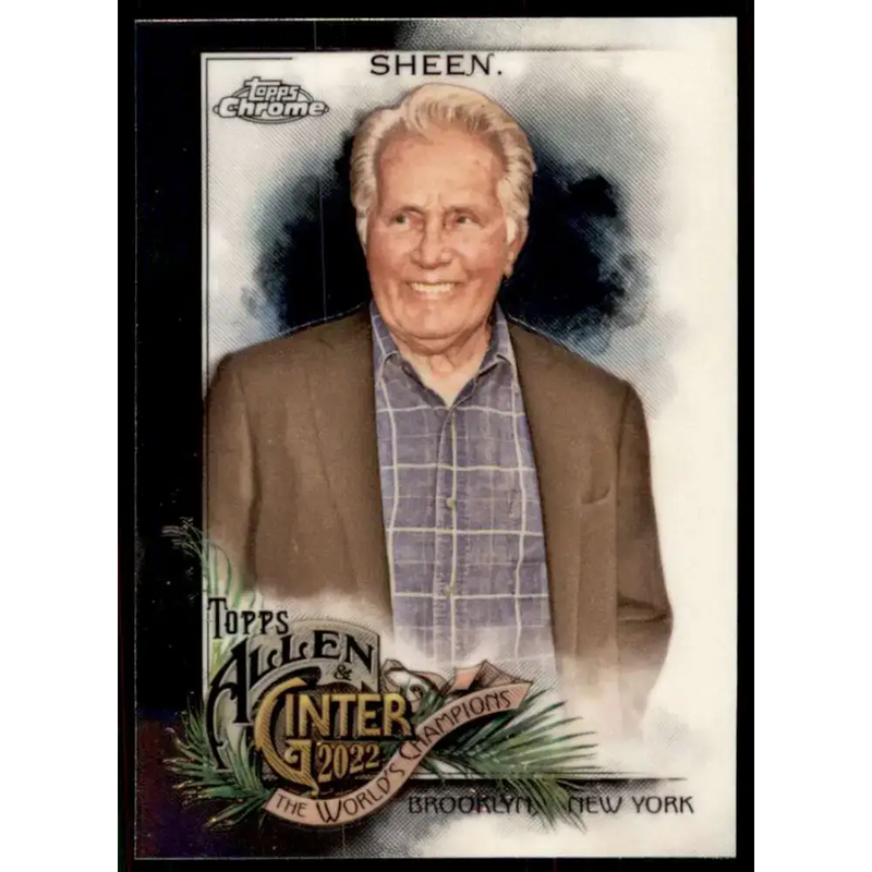 2022 Topps Allen and Ginter Chrome #247 Martin Sheen NM-MT Baseball Card - Baseball Card Single