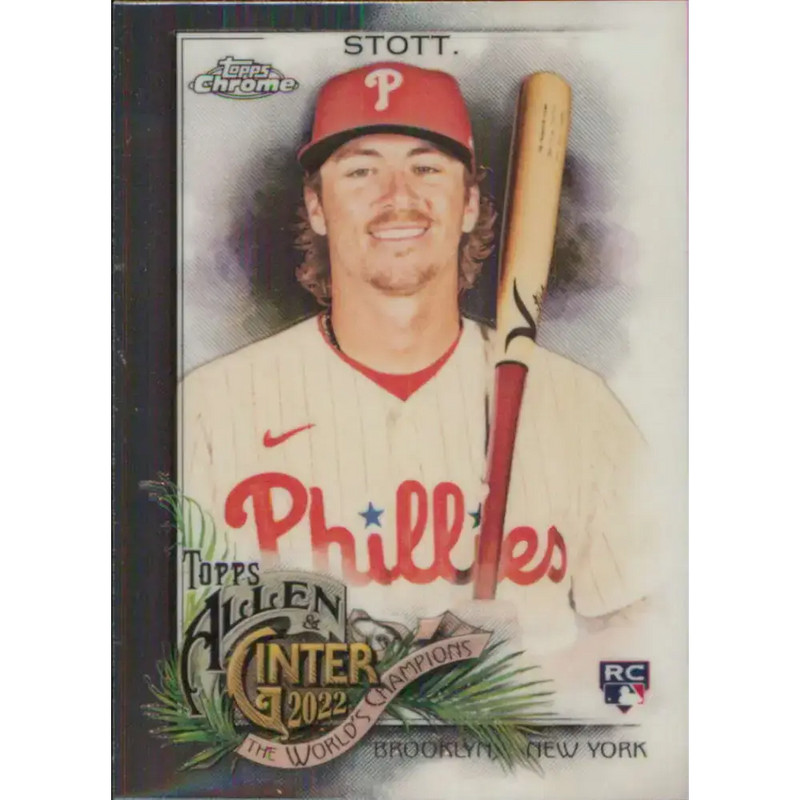 2022 Topps Allen and Ginter Chrome #256 Bryson Stott NM-MT RC Rookie Philadelphia Phillies Baseball Card - Baseball