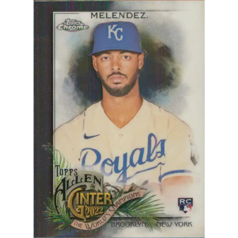 2022 Topps Allen and Ginter Chrome #264 MJ Melendez NM-MT RC Rookie Kansas City Royals Baseball Card - Baseball Card