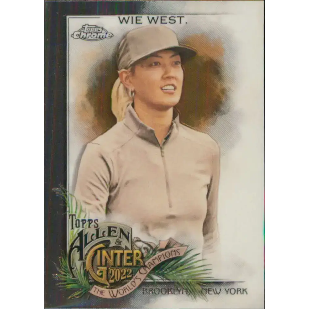 2022 Topps Allen and Ginter Chrome #285 Michelle Wie West NM-MT Baseball Card - Baseball Card Single