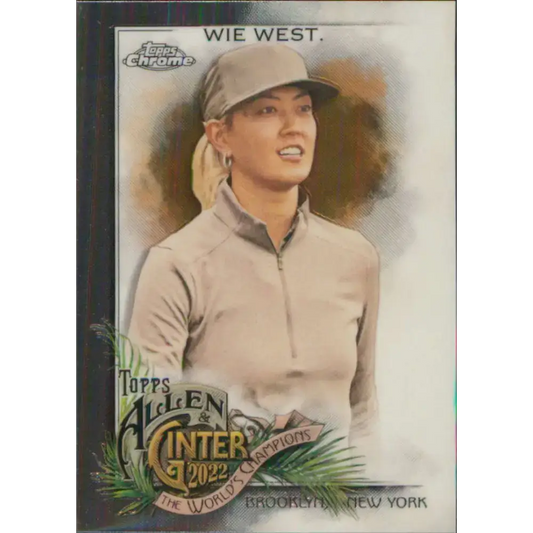 2022 Topps Allen and Ginter Chrome #285 Michelle Wie West NM-MT Baseball Card - Baseball Card Single