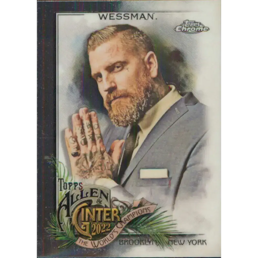 2022 Topps Allen and Ginter Chrome #298 Luke Wessman NM-MT Baseball Card - Baseball Card Single