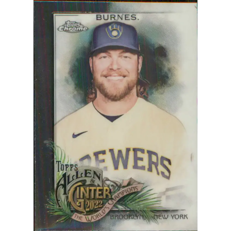 2022 Topps Allen and Ginter Chrome #31 Corbin Burnes NM-MT Milwaukee Brewers Baseball Card - Baseball Card Single