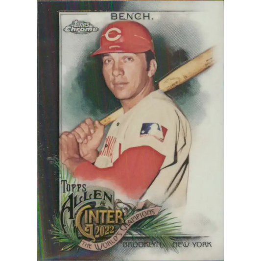 2022 Topps Allen and Ginter Chrome #38 Johnny Bench NM-MT Cincinnati Reds Baseball Card - Baseball Card Single