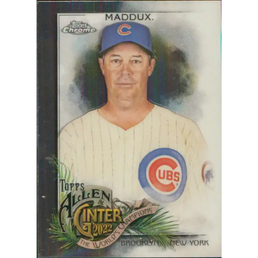 2022 Topps Allen and Ginter Chrome #40 Greg Maddux NM-MT Chicago Cubs Baseball Card - Baseball Card Single