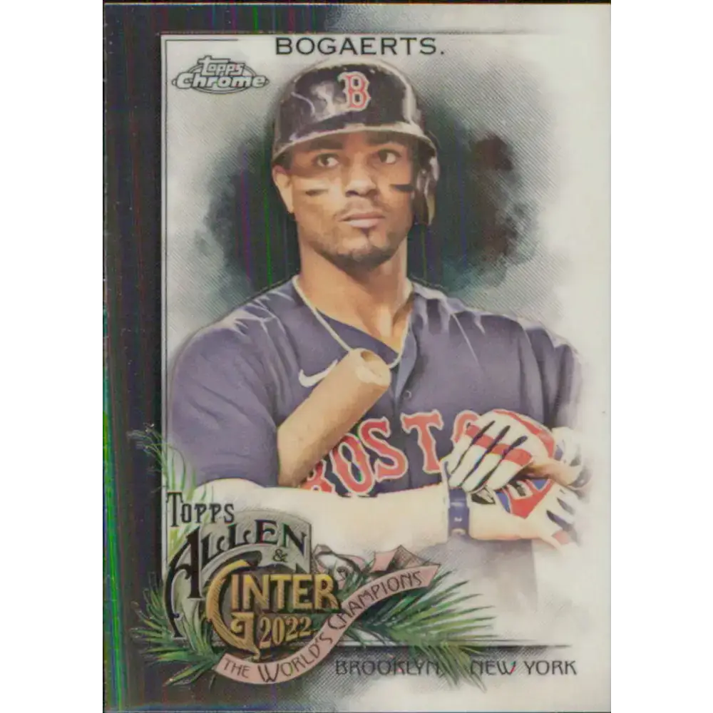 2022 Topps Allen and Ginter Chrome #43 Xander Bogaerts NM-MT Boston Red Sox Baseball Card - Baseball Card Single