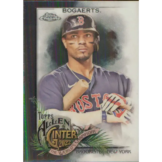 2022 Topps Allen and Ginter Chrome #43 Xander Bogaerts NM-MT Boston Red Sox Baseball Card - Baseball Card Single