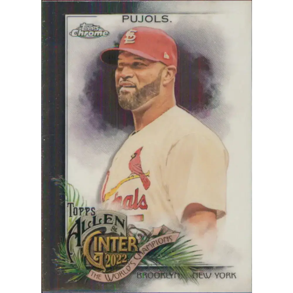 2022 Topps Allen and Ginter Chrome #53 Albert Pujols NM-MT St. Louis Cardinals Baseball Card - Baseball Card Single