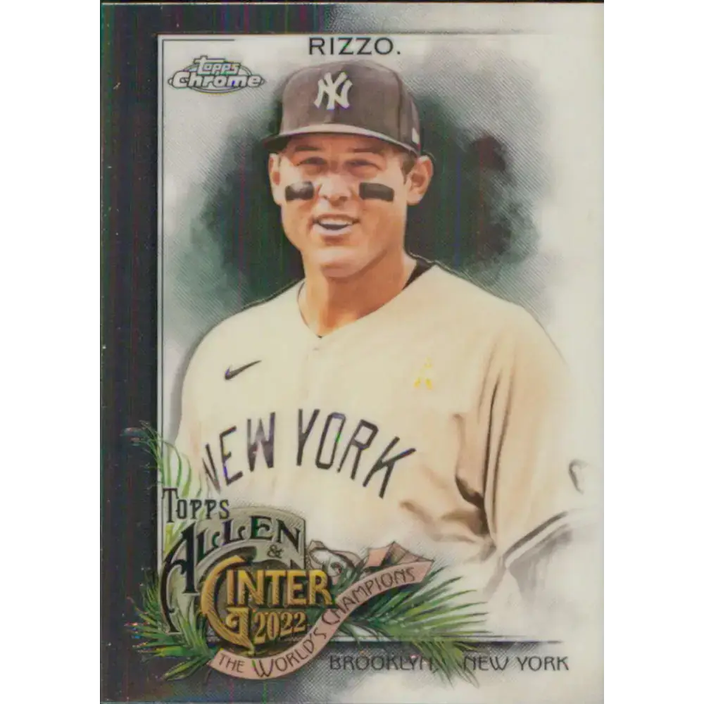 2022 Topps Allen and Ginter Chrome #56 Anthony Rizzo NM-MT New York Yankees Baseball Card - Baseball Card Single