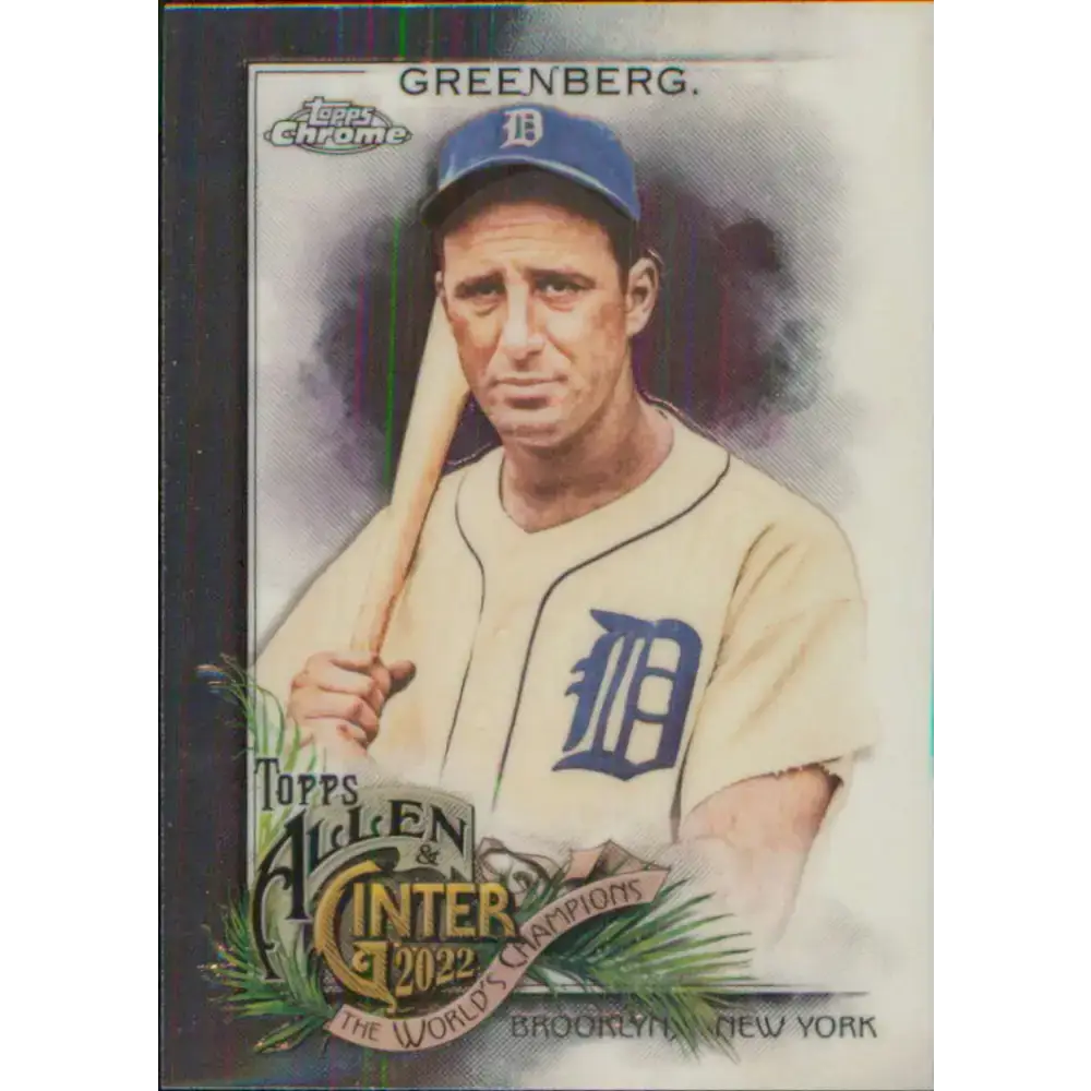 2022 Topps Allen and Ginter Chrome #80 Hank Greenberg NM-MT Detroit Tigers Baseball Card - Baseball Card Single