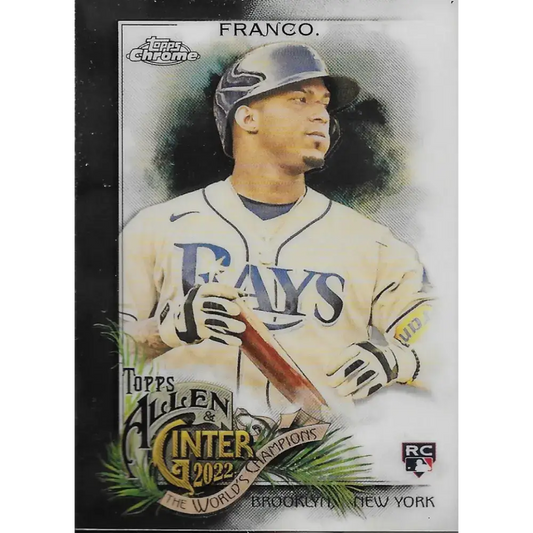 2022 Topps Allen and Ginter Chrome #91 Wander Franco NM-MT RC Rookie Tampa Bay Rays Baseball Card - Baseball Card Single