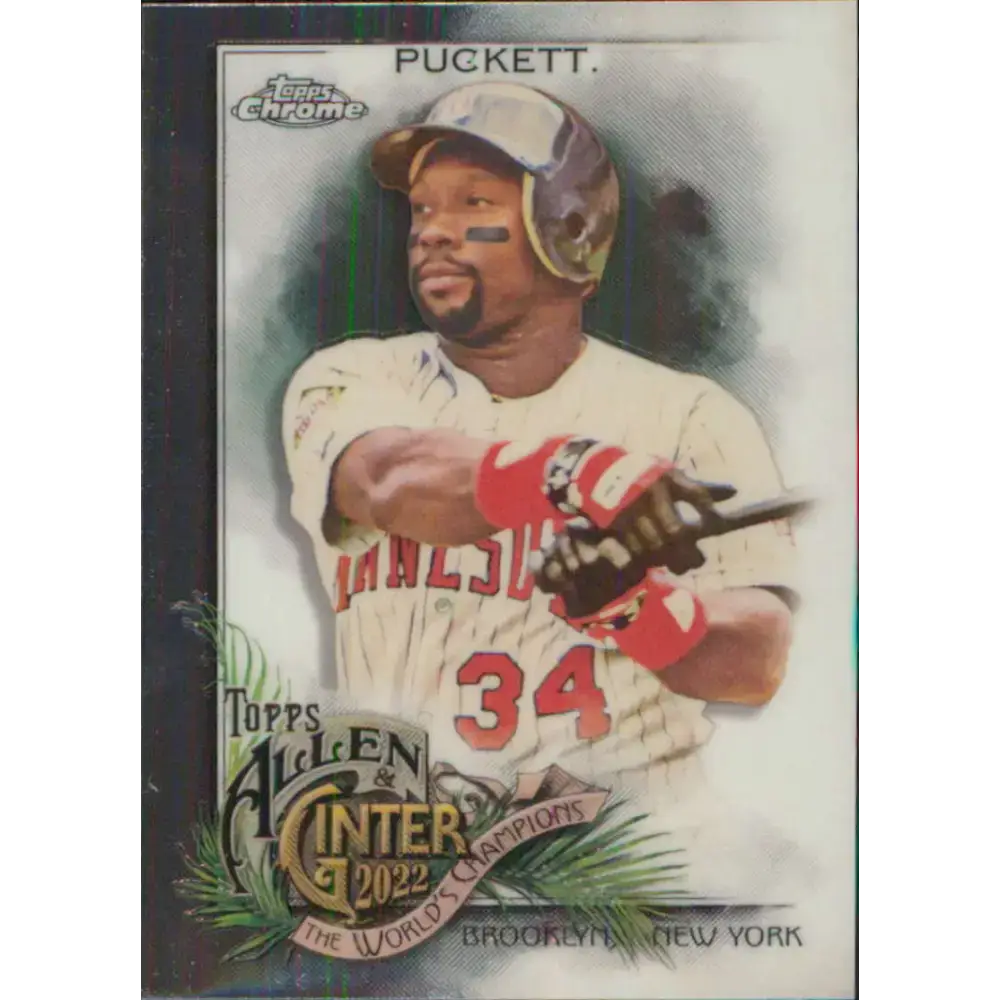 2022 Topps Allen and Ginter Chrome #94 Kirby Puckett NM-MT Minnesota Twins Baseball Card - Baseball Card Single