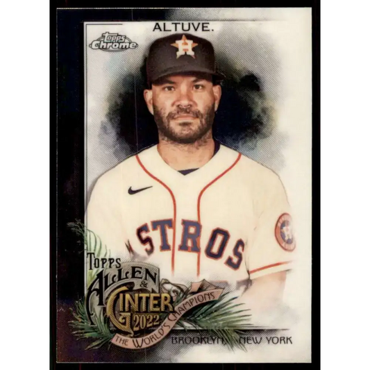 2022 Topps Allen and Ginter Chrome #96 Jose Altuve NM-MT Houston Astros Baseball Card - Baseball Card Single