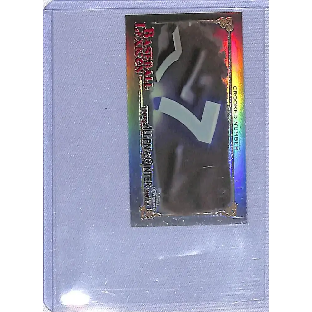 2022 Topps Allen and Ginter Chrome Baseball Lexicon Minis #BL-16 Crooked Number NM-MT Baseball Card - Baseball Card