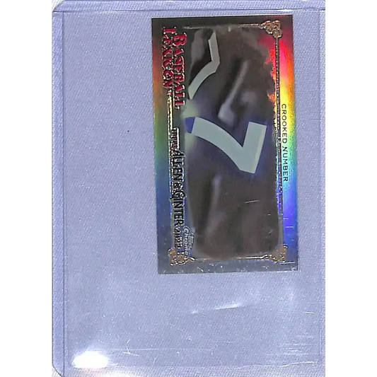 2022 Topps Allen and Ginter Chrome Baseball Lexicon Minis #BL-16 Crooked Number NM-MT Baseball Card - Baseball Card