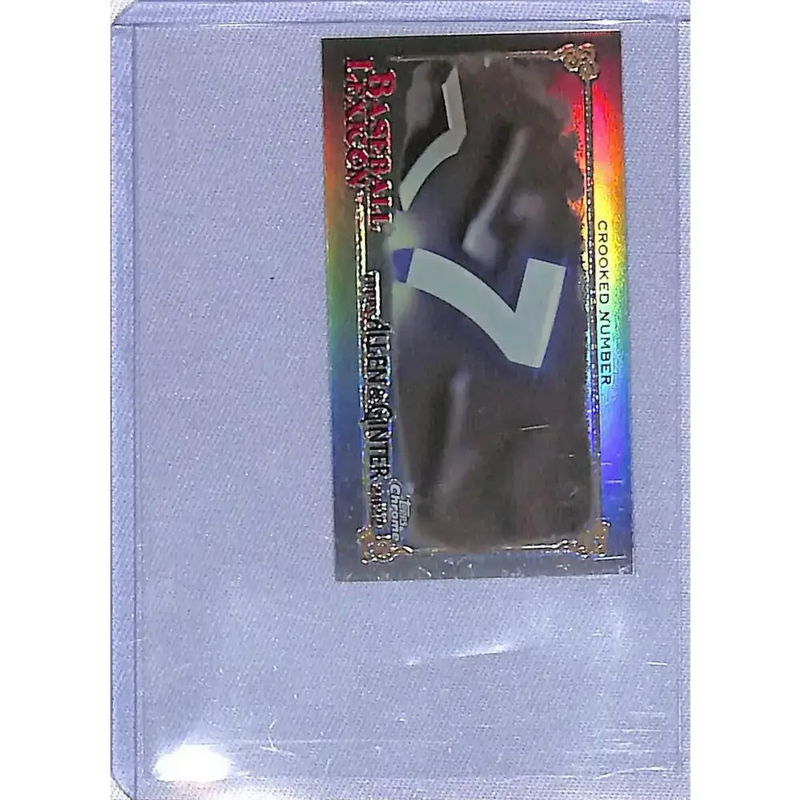 2022 Topps Allen and Ginter Chrome Baseball Lexicon Minis #BL-16 Crooked Number NM-MT Baseball Card - Baseball Card