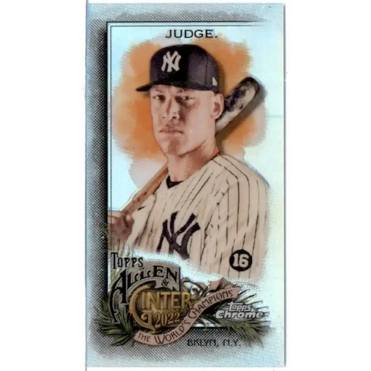 2022 Topps Allen and Ginter Chrome Mini Refractor #11 Aaron Judge NM-MT New York Yankees Baseball Card