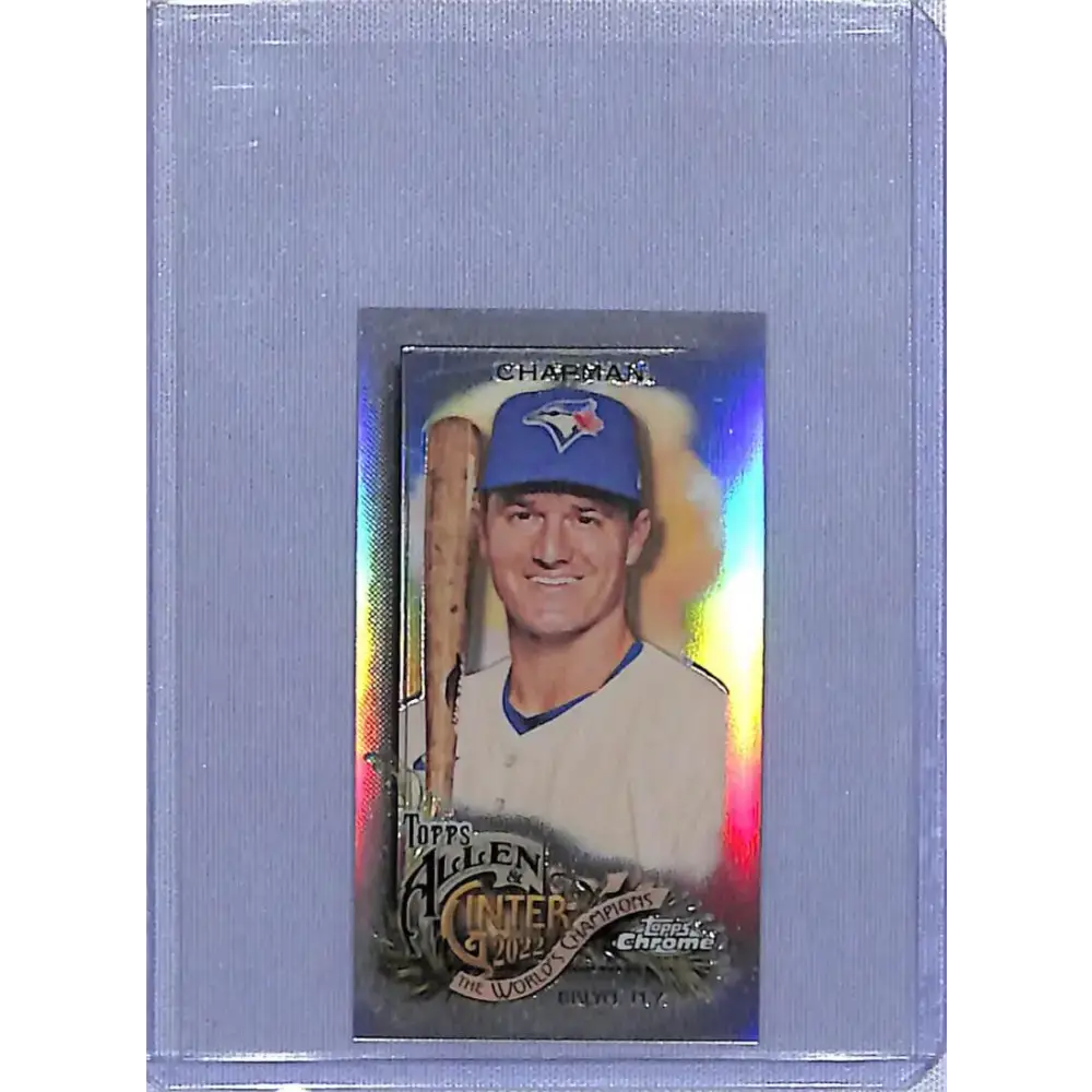 2022 Topps Allen and Ginter Chrome Mini Refractor #148 Matt Chapman NM-MT Toronto Blue Jays Baseball Card - Baseball