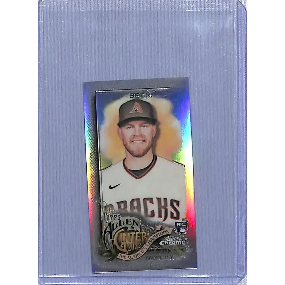 2022 Topps Allen and Ginter Chrome Mini Refractor #162 Seth Beer NM-MT RC Rookie Arizona Diamondbacks Baseball Card