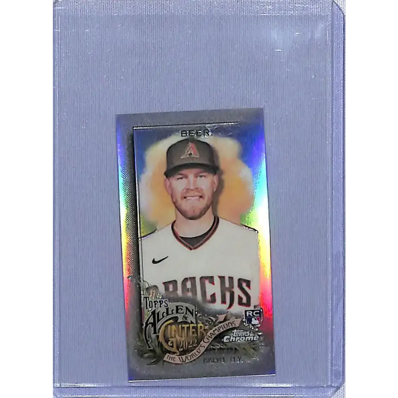 2022 Topps Allen and Ginter Chrome Mini Refractor #162 Seth Beer NM-MT RC Rookie Arizona Diamondbacks Baseball Card