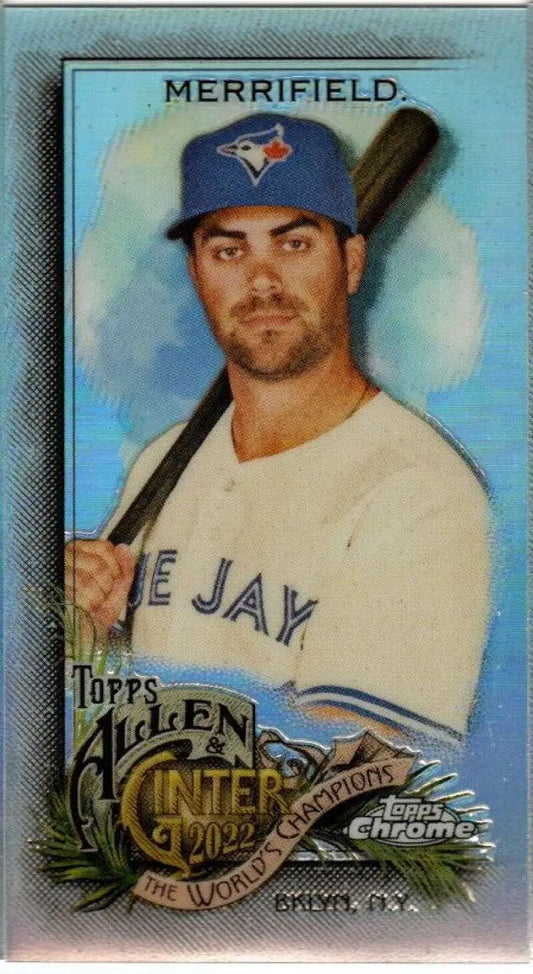 2022 Topps Allen and Ginter Chrome Mini Refractor #28 Whit Merrifield NM-MT Toronto Blue Jays Baseball Card - Baseball