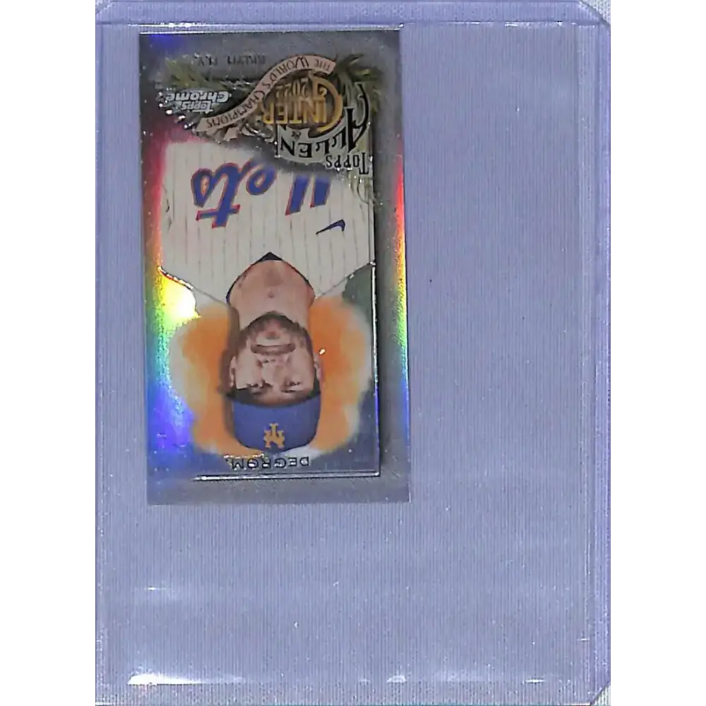 2022 Topps Allen and Ginter Chrome Mini Refractor #6 Jacob deGrom NM-MT New York Mets Baseball Card - Baseball Card